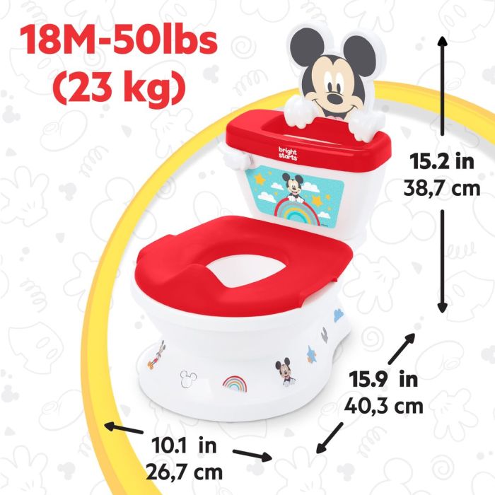 Orinal Bright Starts Rojo Mickey Mouse 2 Orinal Bright Starts Rojo Mickey Mouse 2