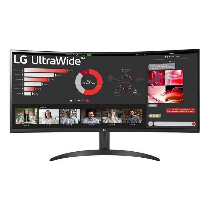 LG 34WR50QK-B Monitor Curvo Ultrapanorámico 34" WQHD (3440x1440) 21:9 1800R VA 100Hz 5ms sRGB 99% HDR10 Negro LG 34WR50QK-B Monitor Curvo Ultrapanorámico 34" WQHD (3440x1440) 21:9 1800R VA 100Hz 5ms sRGB 99% HDR10 Negro