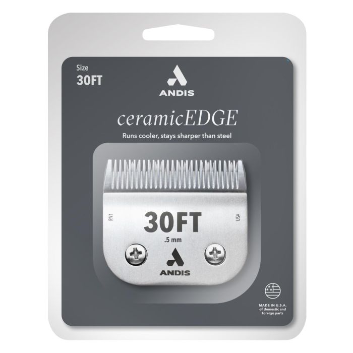 Andis CeramicEdge Cuchilla Cerámica Dientes Finos Size 30 para Cortapelos Profesional. Acero para Cortes Precisos y Resultados Suaves en Peinados. 2 Andis CeramicEdge Cuchilla Cerámica Dientes Finos Size 30 para Cortapelos Profesional. Acero para Cortes Precisos y Resultados Suaves en Peinados. 2