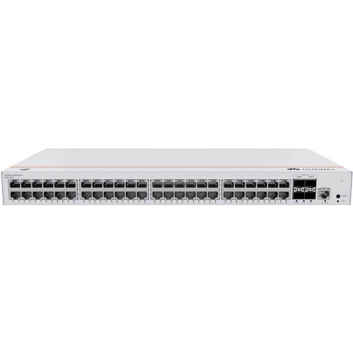 HUAWEI eKit 48*10/100/1000BASE-T ports(380W PoE+), 4*10GE SFP+ ports, built-in AC power 0 HUAWEI eKit 48*10/100/1000BASE-T ports(380W PoE+), 4*10GE SFP+ ports, built-in AC power 0