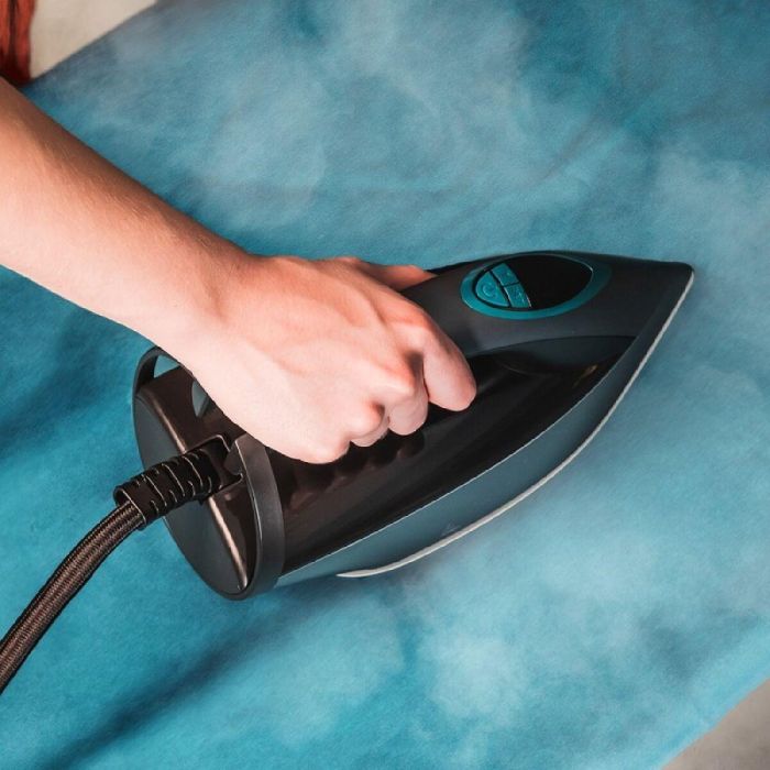 Cecotec 01865 Centro Planchado Vapor 3200W, 8 Bares, 150g/min Continuo, 420g/min Golpe, Suela Cerámica Turbo Slide, Autolimpieza 3