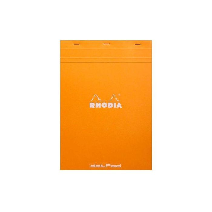 Bloc De Notas Clairefontaine Rhodia Tapa Blanda A4 80H Cd.5 Naranja 5 unidades