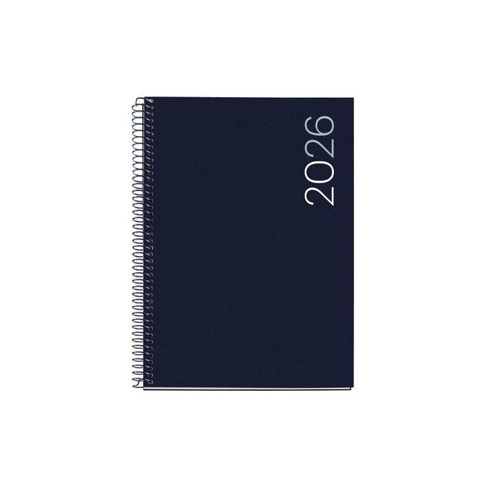 Agenda Anual (2026) Catalan Miquelrius Basic City Espiral Tapa Pp Plus 155X213 S/Vv Marino