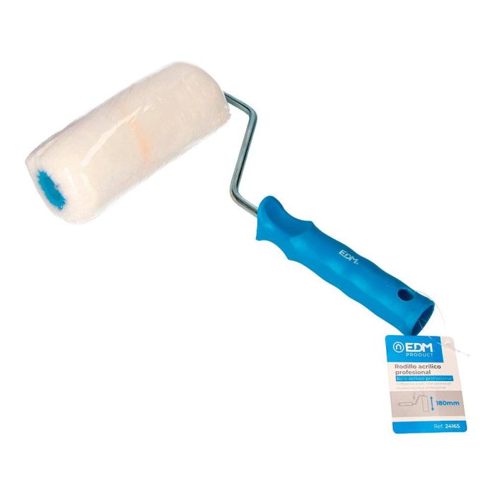 Edm Rodillo profesional acrílico 18cm pelo largo para pinturas en fachadas y muros de cemento 1 Edm Rodillo profesional acrílico 18cm pelo largo para pinturas en fachadas y muros de cemento 1