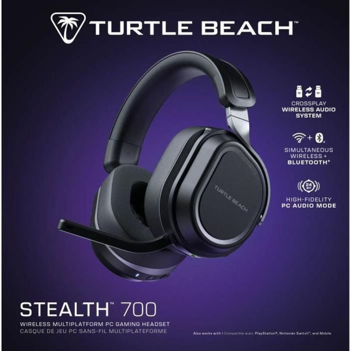 Turtle Beach TUR0731855051021 Auriculares Gaming Inalámbricos Multiplataforma Stealth 700PC (Gen3) Negro 5 Turtle Beach TUR0731855051021 Auriculares Gaming Inalámbricos Multiplataforma Stealth 700PC (Gen3) Negro 5