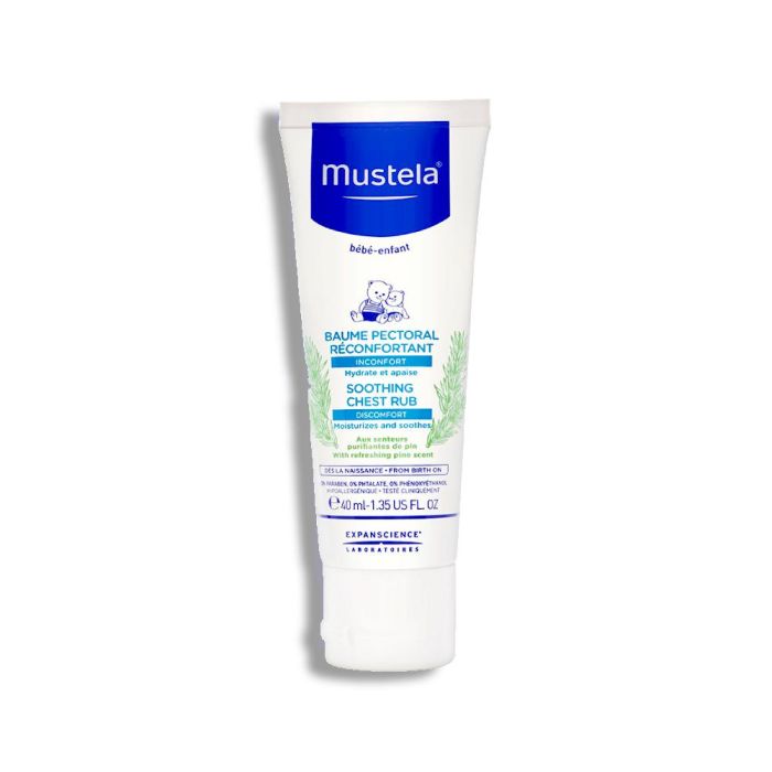 Mustela Bálsamo Pectoral Reconfortante Bebé con Miel y Pino 40 ml. Alivio y Bienestar desde el Nacimiento Hipoalergénico.