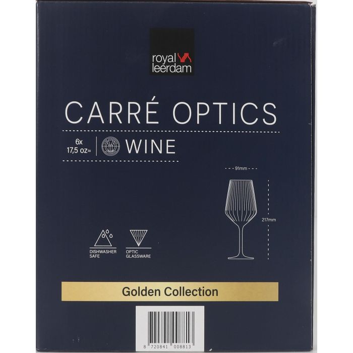 Inde Set 6 Copas Vino 52 cl Carre Optics