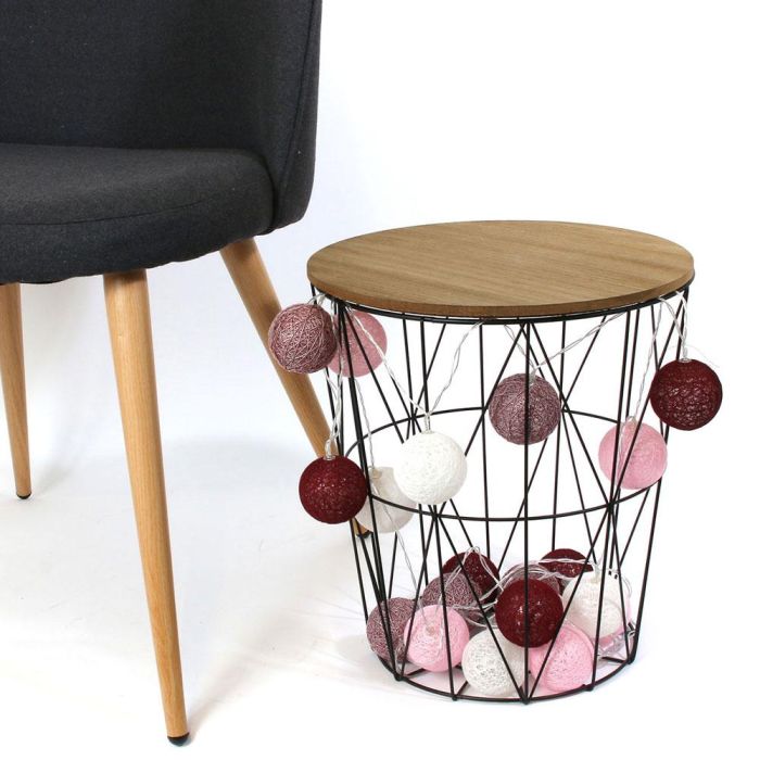 Home Deco Light Guirnalda de Luces 20 LEDs Rojo/Rosa 345 cm para Decoración 2 Home Deco Light Guirnalda de Luces 20 LEDs Rojo/Rosa 345 cm para Decoración 2