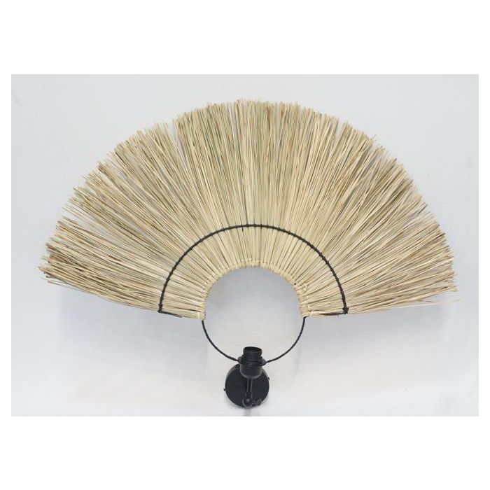 DKD Home Decor Pantalla Decorativa Tropical de Fibra y Metal Marrón y Negro para el Hogar, 70x6x45 cm
