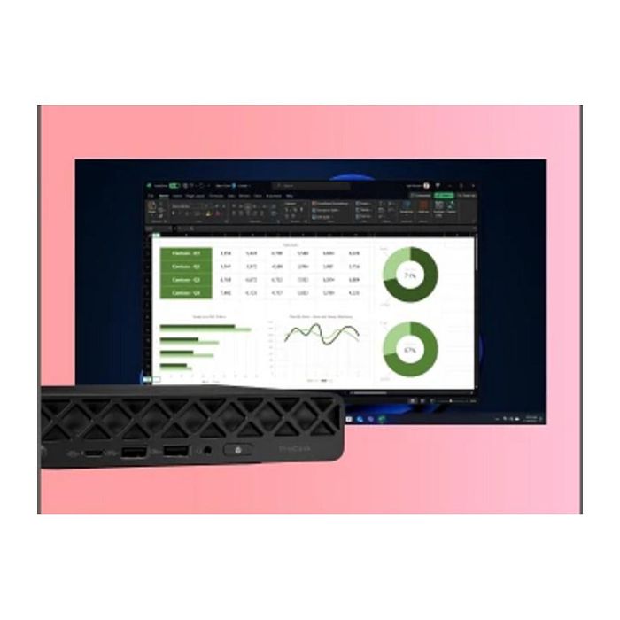 HP ProDesk 4 Mini G1i CU5-235T Ordenador de Sobremesa 24GB RAM 512GB SSD Windows 11 Pro WLAN 6