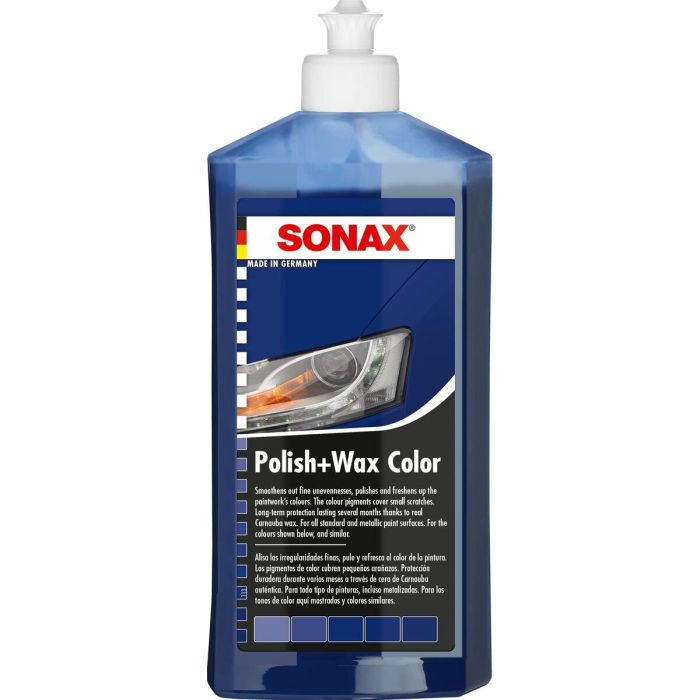 Sonax SX02962000 Pulimento y Cera Azul 500ml para Coches Azules - Restaura Brillo, Intensifica Color y Elimina Arañazos 8 Sonax SX02962000 Pulimento y Cera Azul 500ml para Coches Azules - Restaura Brillo, Intensifica Color y Elimina Arañazos 8