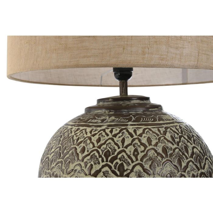 DKD Home Decor Lámpara Sobremesa Mundra Cobre Beige 42 x 62 x 42 cm 2 DKD Home Decor Lámpara Sobremesa Mundra Cobre Beige 42 x 62 x 42 cm 2