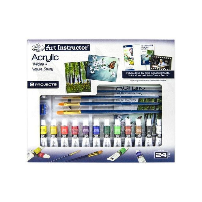 Set de Pintura Acrílica Royal & Langnickel Art Instructor 24 Piezas Multicolor