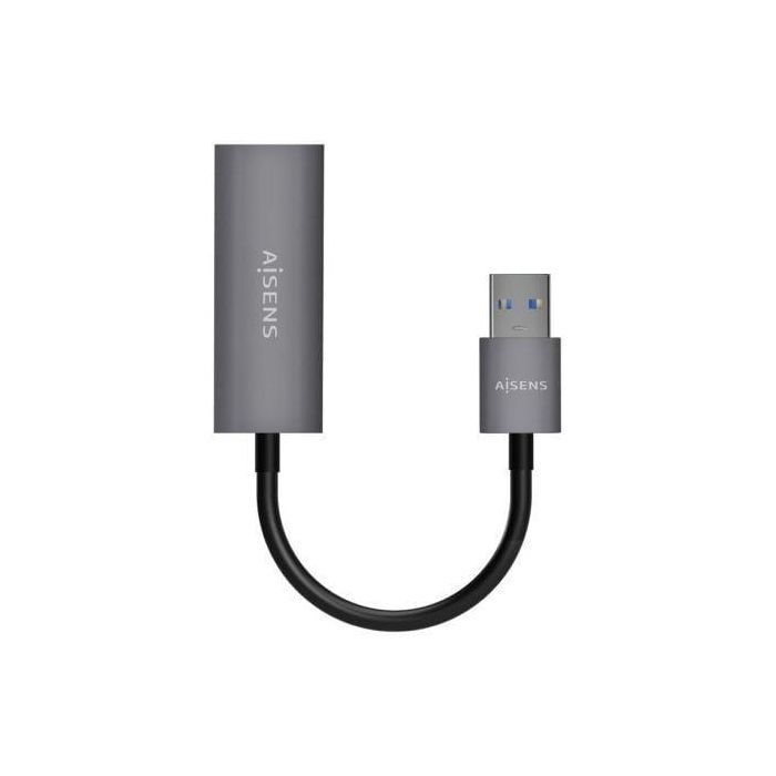 Adaptador USB 3.0 Aisens A106-0708/ USB Macho - RJ45 Hembra/ 15cm/ Gris 1