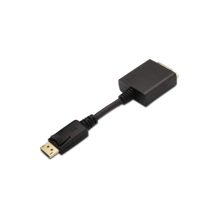 Cable Conversor Aisens A125-0133/ Displayport Macho - DVI Hembra/ 15cm/ Negro 1