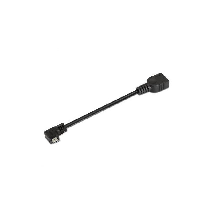 Cable USB 2.0 Aisens A101-0032/ MicroUSB Macho - USB Hembra/ Hasta 2.5W/ 60Mbps/ 15cm/ Negro 1