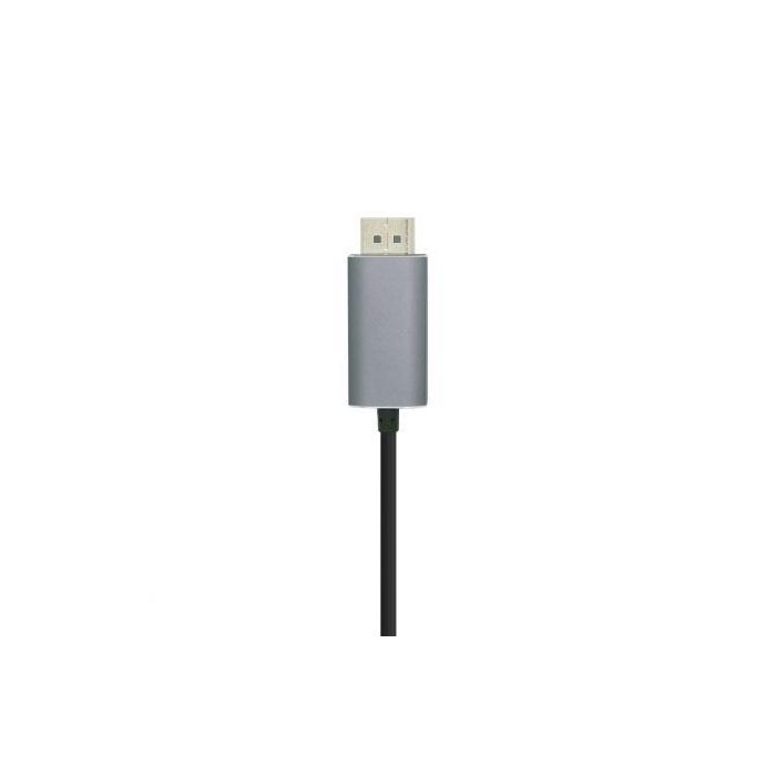 Cable Displayport Aisens A109-0395/ USB Tipo-C Macho - Displayport Macho/ Hasta 27W/ 1250Mbps/ 1.8m/ Negro 1