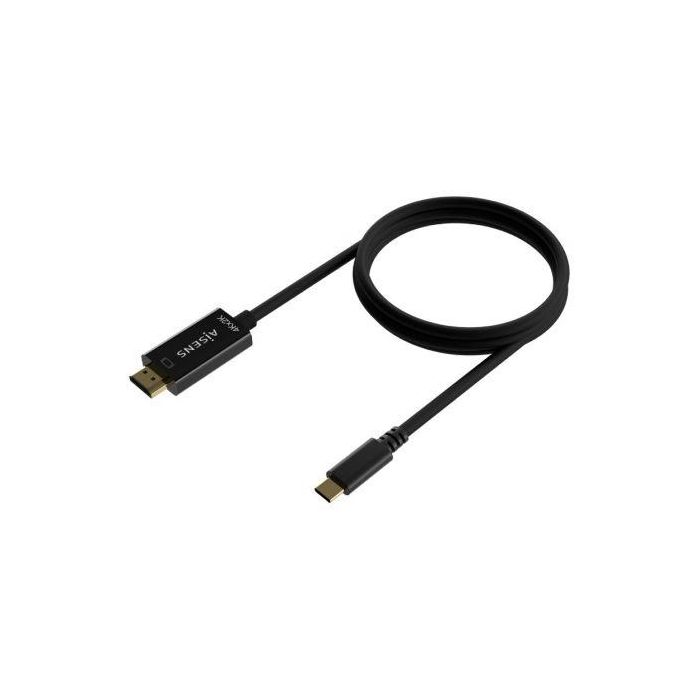 Cable Conversor HDMI 4K Aisens A109-0623/ USB Tipo-C Macho - HDMI Macho/ Hasta 27W/ 1250Mbps/ 80cm/ Negro 1