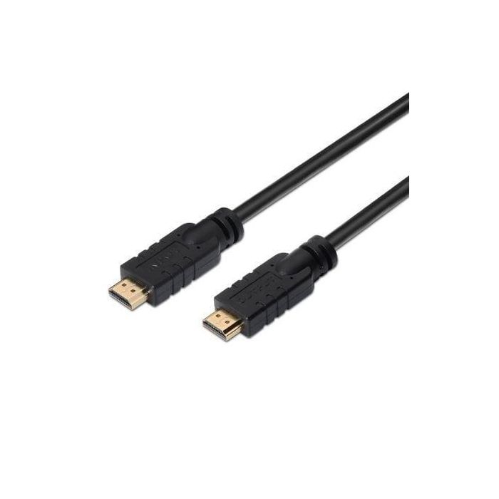 Cable HDMI 1.4 Aisens A119-0106/ HDMI Macho - HDMI Macho/ Hasta 10W/ 720Mbps/ 30m/ Negro