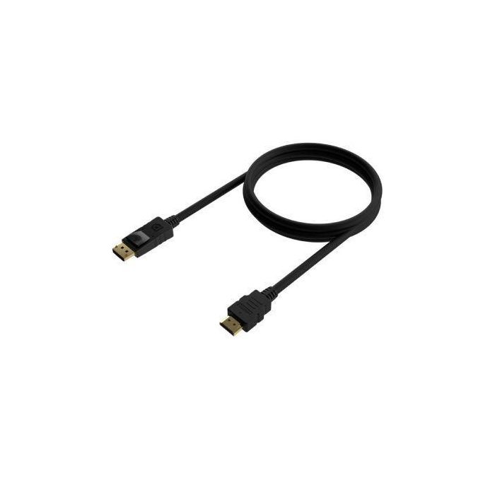 Cable Conversor Aisens A125-0550/ Displayport Macho - HDMI Macho/ Hasta 5W/ 2300Mbps/ 50cm/ Negro 1