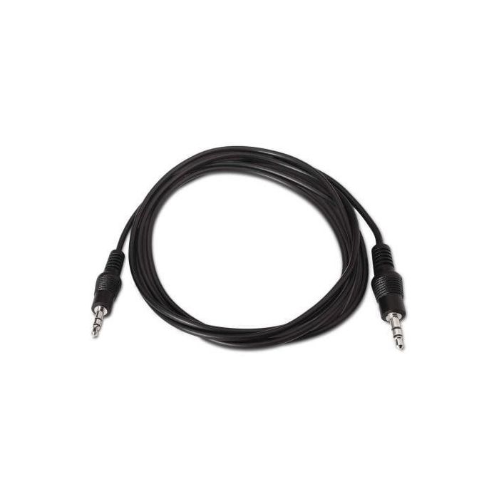 Cable Estéreo Aisens A128-0141/ Jack 3.5 Macho - Jack 3.5 Macho/ Hasta 0.1W/ 30cm/ Negro 1