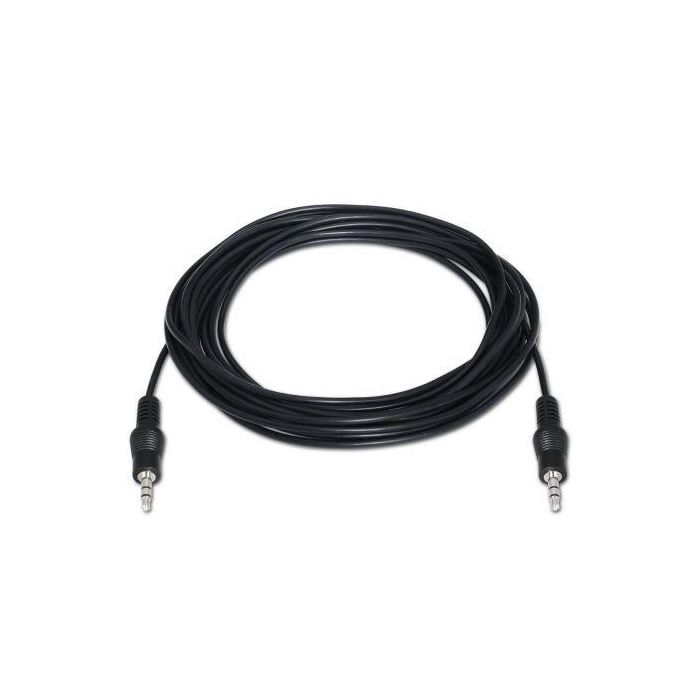 Cable Estéreo Aisens A128-0143/ Jack 3.5 Macho - Jack 3.5 Macho/ Hasta 0.1W/ 3m/ Negro 1
