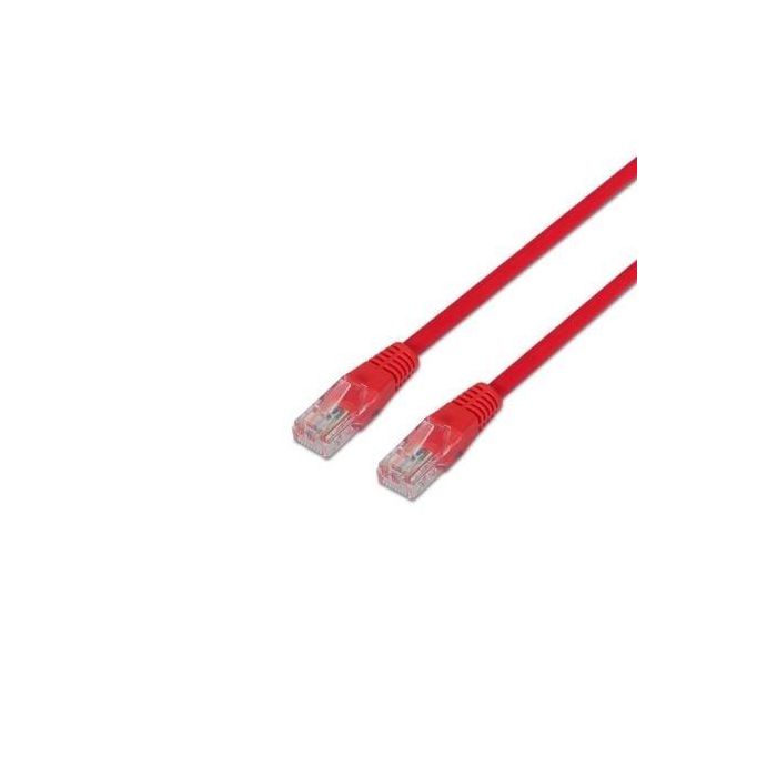 Cable de Red RJ45 UTP Aisens A133-0188 Cat.5e/ 1m/ Rojo