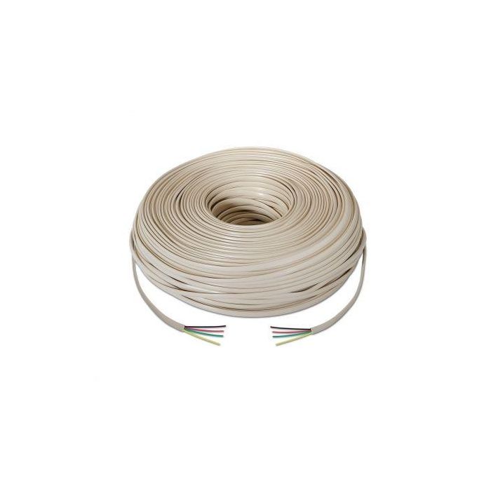 Bobina de Cable de Teléfono Aisens A143-0321 4C/ 100m/ Beige 1