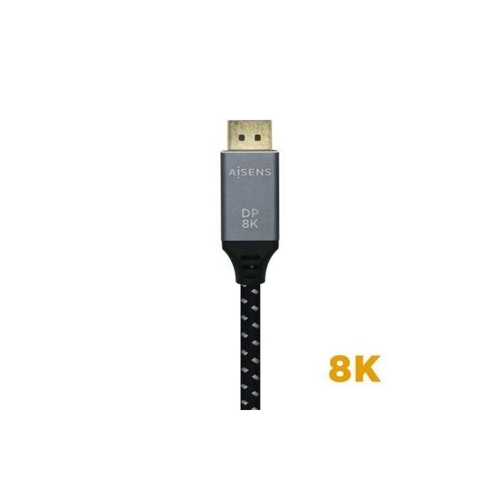 Cable Displayport 1.4 8K Aisens A149-0438/ Displayport Macho - Displayport Macho/ 3m/ Negro Gris 2