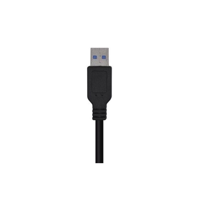 Cable USB 3.0 Aisens A105-0447/ USB Macho - USB Macho/ 2m/ Negro 2