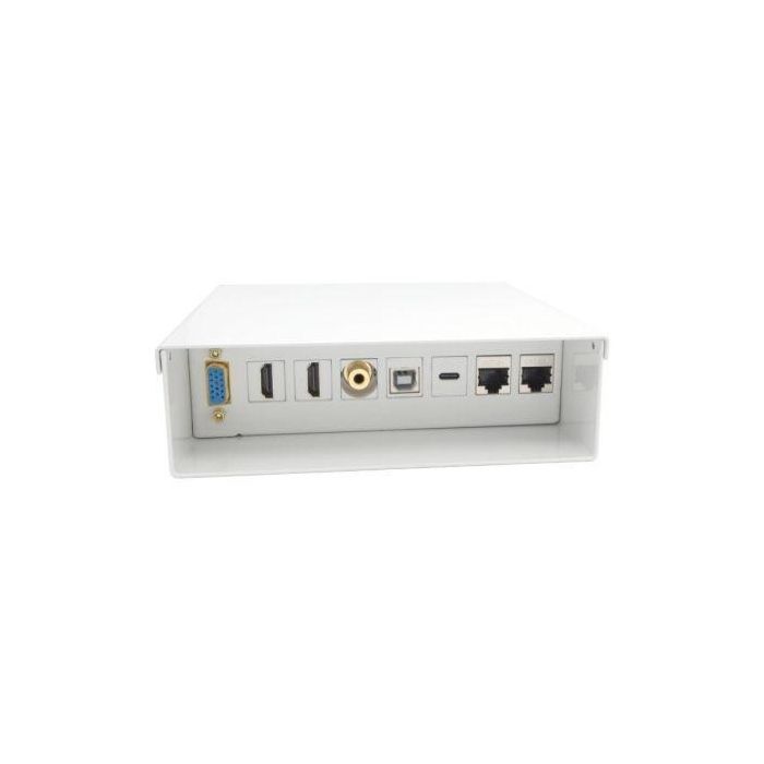 Caja de Conexiones Aisens A127-0720/ VGA - 2x HDMI - Jack 3.5 - USB Tipo-C - USB - 2x RJ45