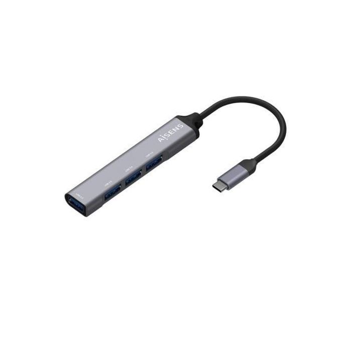 Hub USB Aisens A109-0541 Gris (1 unidad)