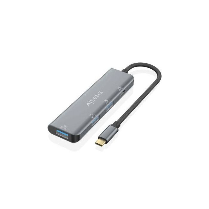 Hub USB Aisens A109-0762 Gris (1 unidad)