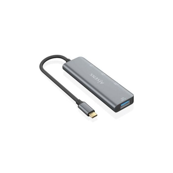 Hub USB Aisens Gris (1 unidad)