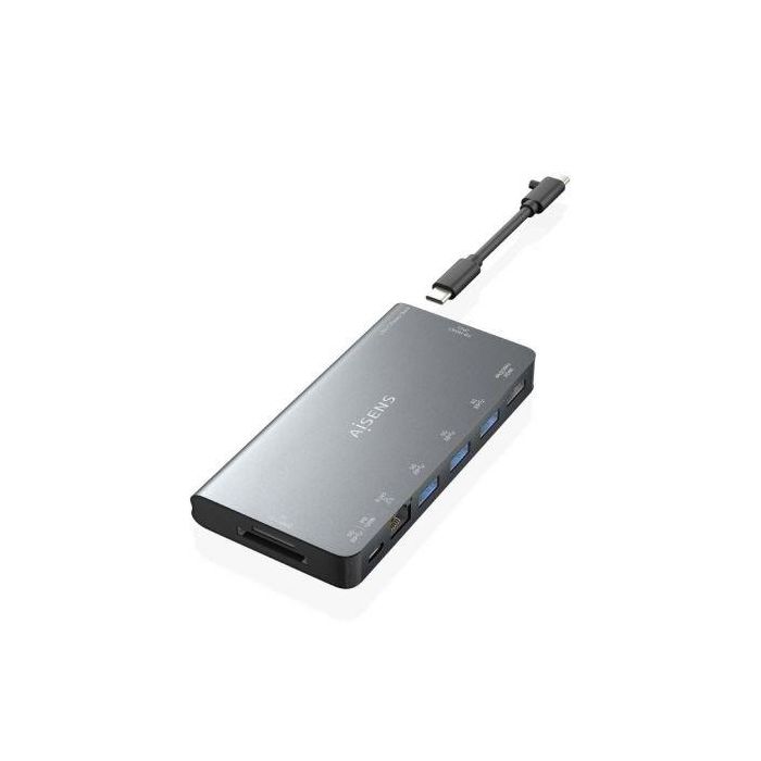 Hub USB Aisens ASUC-8P015-GR Gris (1 unidad)