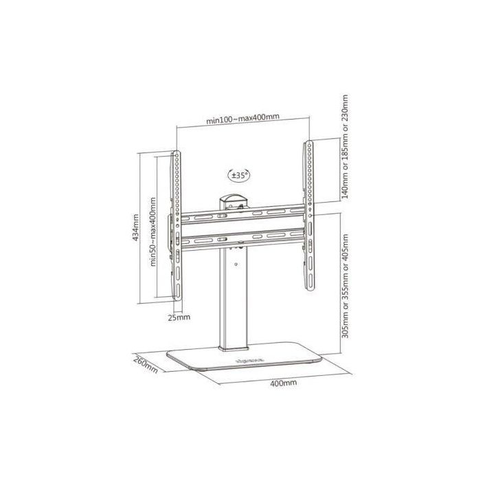 Soporte de Mesa Giratorio DT55S-217 para TV y Monitor de 32"-55"/ hasta 40 kg 3