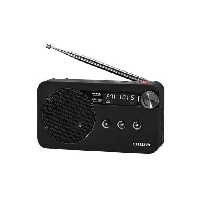 Radio Portátil Aiwa RS-77PLLBK/ Negra 2