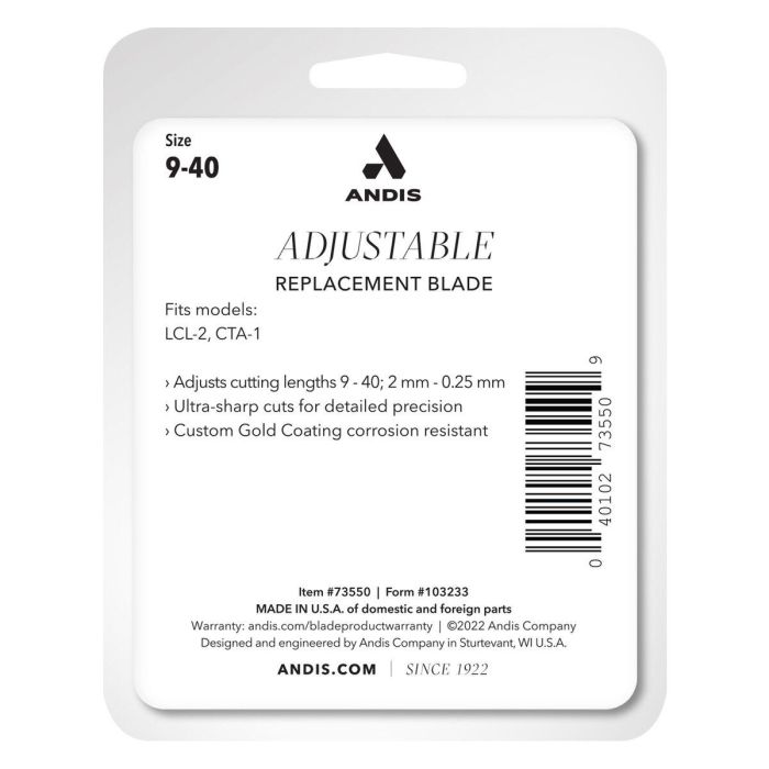 Andis Cuchilla Recambio Gold para Máquina Vida 4