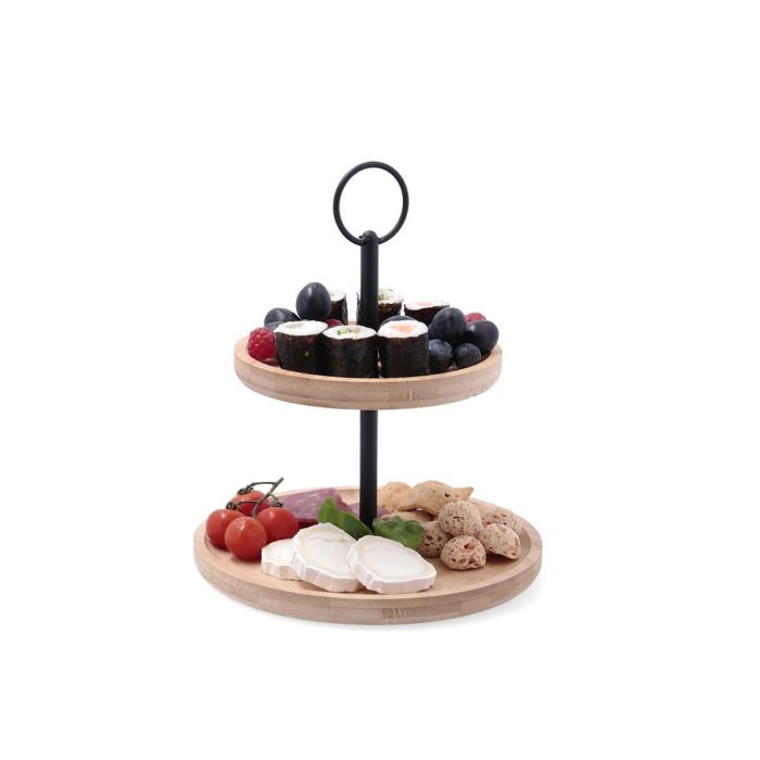 Bidasoa Bandeja Bambú 2 Niveles Bambu 20+15x25 cm 1