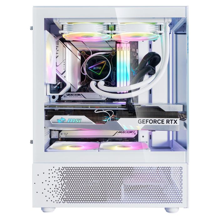 XPG Invader X Mini Caja PC Midi Tower Blanca ATX con 5 Ventiladores ARGB 14