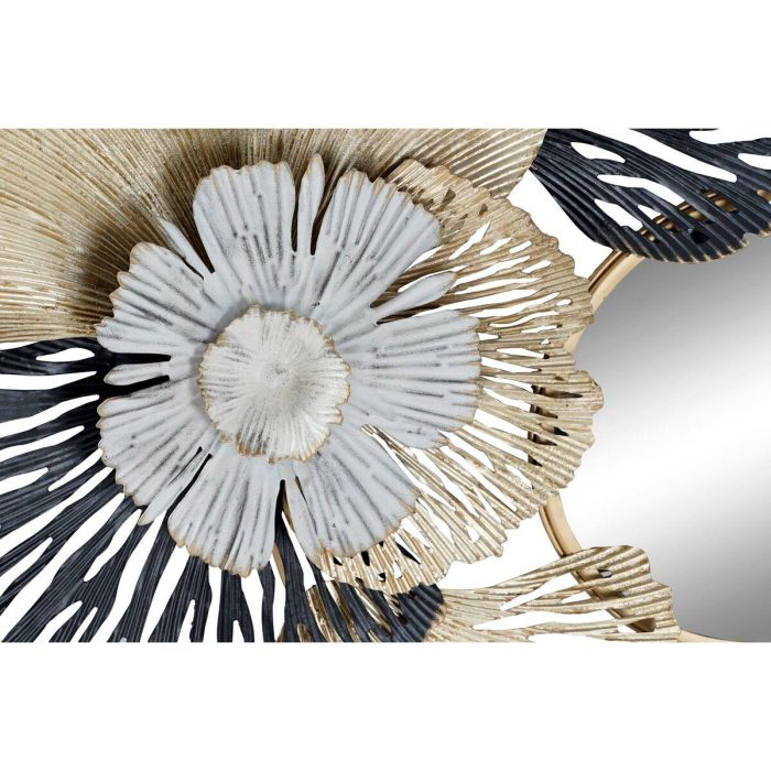 Espejo de pared DKD Home Decor Blanco Negro Dorado Hoja de planta Mediterráneo 74 x 6 x 75 cm 2 Espejo de pared DKD Home Decor Blanco Negro Dorado Hoja de planta Mediterráneo 74 x 6 x 75 cm 2