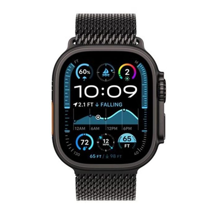Apple Watch Ultra 2 (A2986) Smartwatch 49mm Titanio Negro, Resistencia al Agua 100m, GPS, 64GB, SOS Emergencia, Pantalla Retina LTPO2 OLED 3000 nits 1 Apple Watch Ultra 2 (A2986) Smartwatch 49mm Titanio Negro, Resistencia al Agua 100m, GPS, 64GB, SOS Emergencia, Pantalla Retina LTPO2 OLED 3000 nits 1