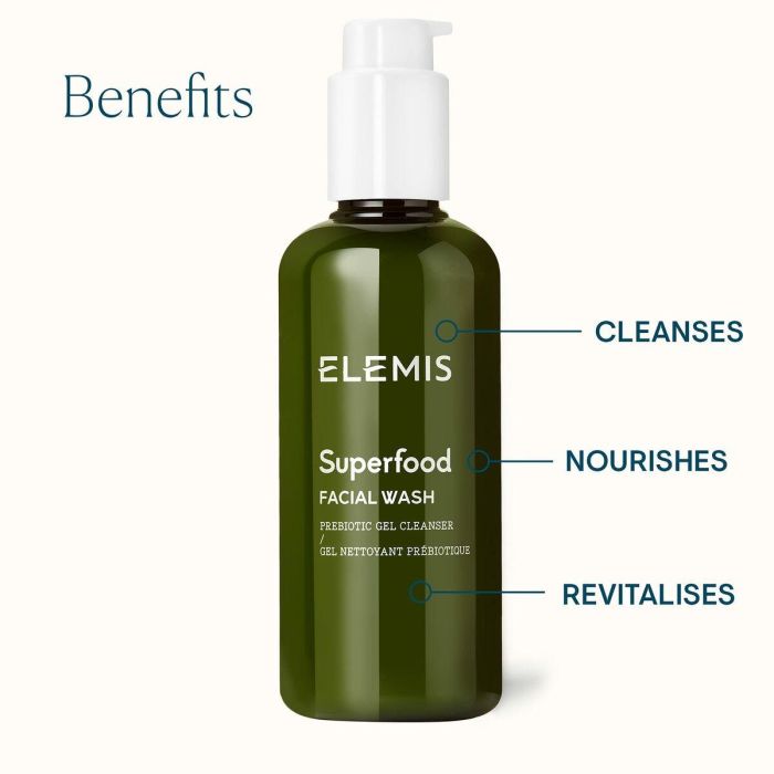 Elemis SUPERFOOD facial wash - Limpiador facial revitalizante para todo tipo de pieles - 200 ml 6 Elemis SUPERFOOD facial wash - Limpiador facial revitalizante para todo tipo de pieles - 200 ml 6