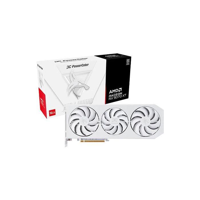 PowerColor RX 9070 XT 16GB GDDR6 3Fan Spectral White OC Tarjeta Gráfica 6