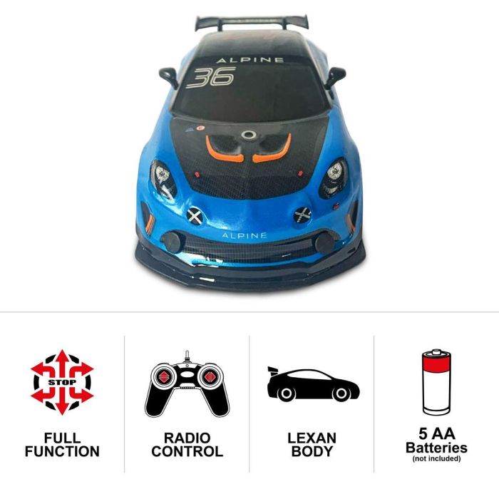 Coche Radio Control Mondo Alpine A110 GT4 Azul Turquesa 3