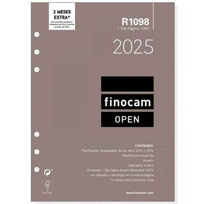 Finocam Recambio Anual Open R1098 1000-155x215 mm 1Dp 2025