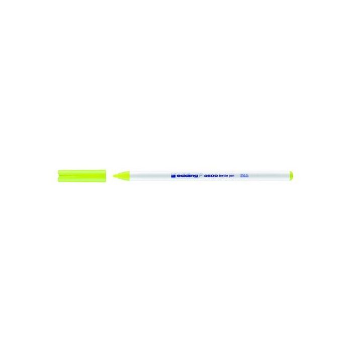 Marcador Textil Edding 4600 (Fino) Amarillo Neon 10 unidades