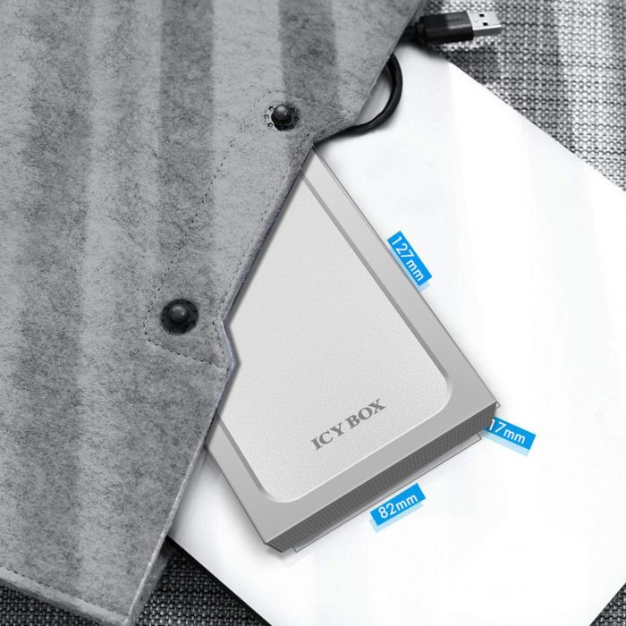 2.5 6cm 1x SATA 2.5" zu 1x USB 3.0 Host. Schreibschutz ICY BOX 1