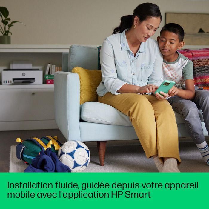 HP Smart Tank 5105 Impresora Multifunción Inyección Tinta Color A4 con Wi-Fi, Escáner y Copiadora, Sistema de Tinta Recargable