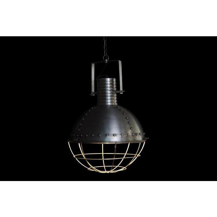 DKD Home Decor Lámpara de Techo Loft Plateada de Hierro, 66 cm Alto, 43 cm Ancho, E27, 50W, 1 Bombilla 1 DKD Home Decor Lámpara de Techo Loft Plateada de Hierro, 66 cm Alto, 43 cm Ancho, E27, 50W, 1 Bombilla 1